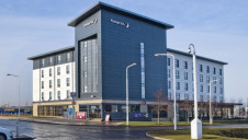 The 100kW battery will be used to power The Gyle at Edinburgh Park (pictured) for at least two hours each day